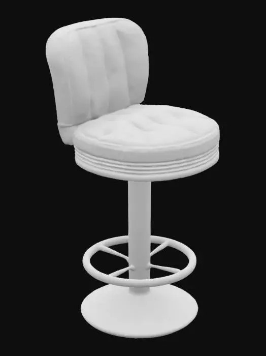 3D model for Red Retro Stool