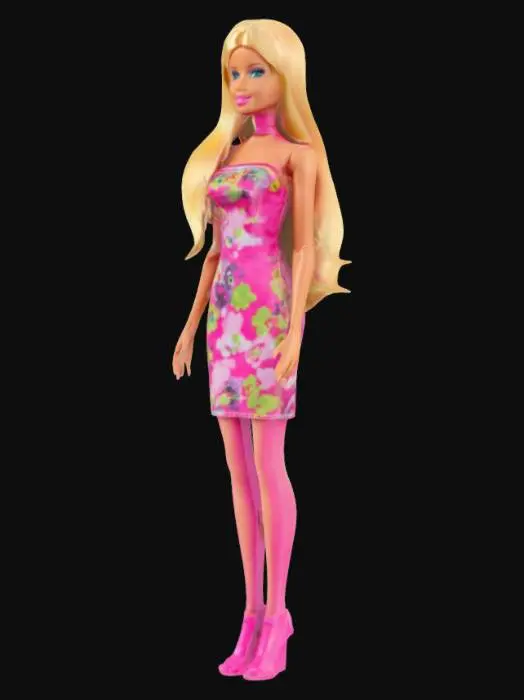 3D model for a plastic barbie doll
