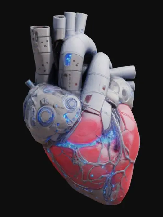 3D model for Cybernetic Pulse hyper realistic, ultra detailed, 4K, HD