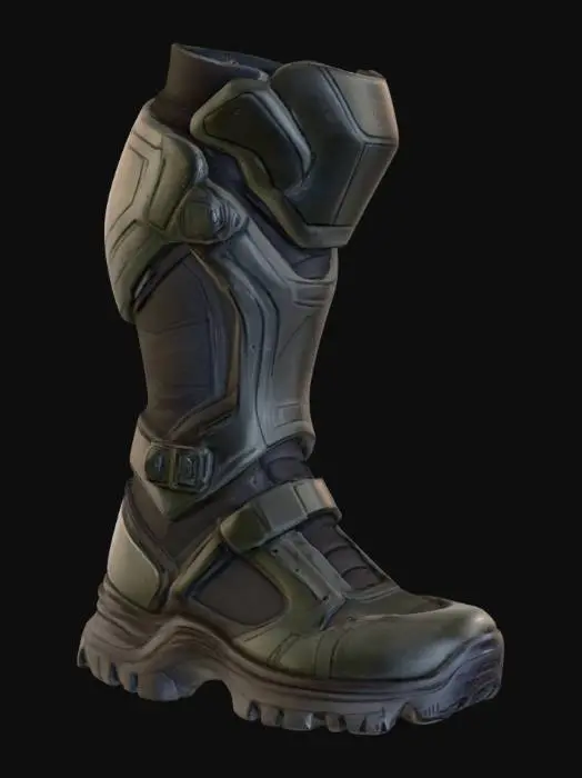 3D model for Futuristic Battle Boot