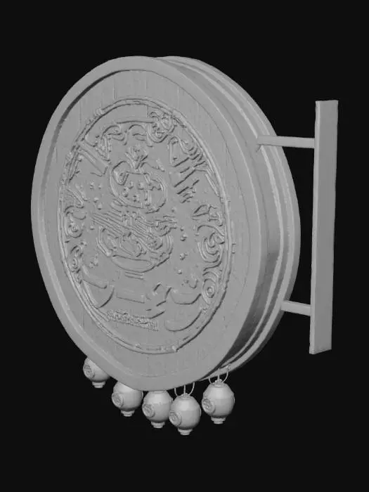 3D model for Ramen Cat Sign