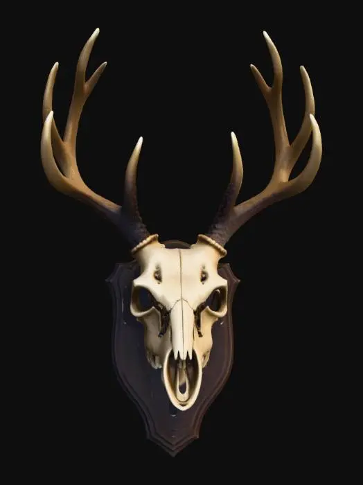 3D model for Deer Skull Trophy