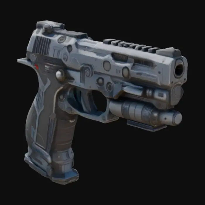 3D model for Cybernetic Sidearm