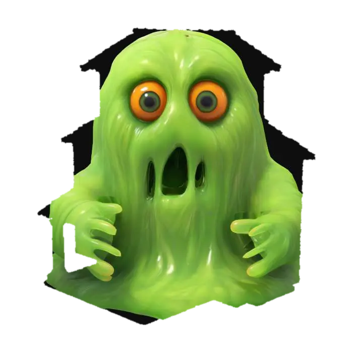 bigbro2236的Green Gooey Ghost — 使用 Meshy AI 3D 生成器制作，免费下载 FBX OBJ GLB STL