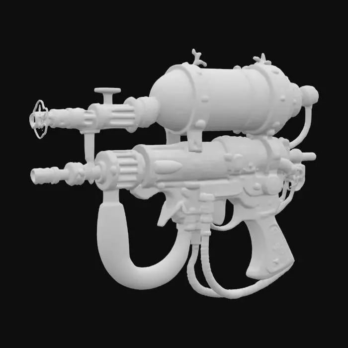 3D model for Steampunk Plasma Blaster