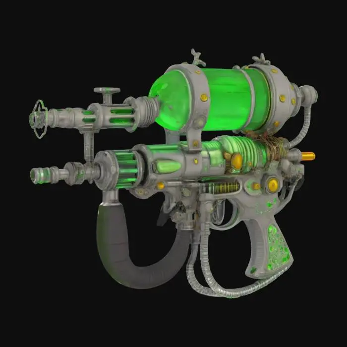 3D model for Steampunk Plasma Blaster