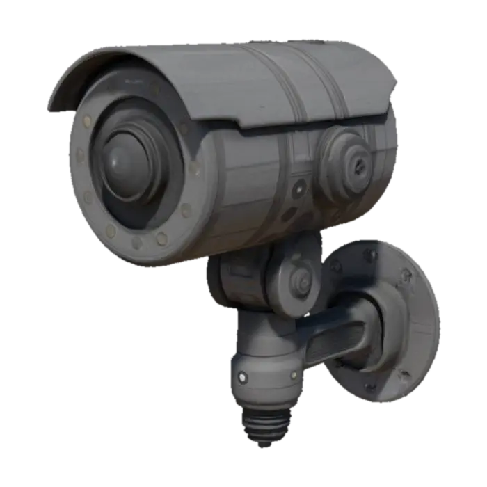 Surveillance Sentinel - Monitor 3D model, vytvořený pomocí AI