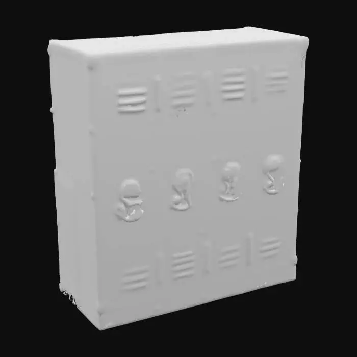 3D model for Steel Locker Quartet