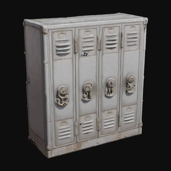 3D model for Steel Locker Quartet