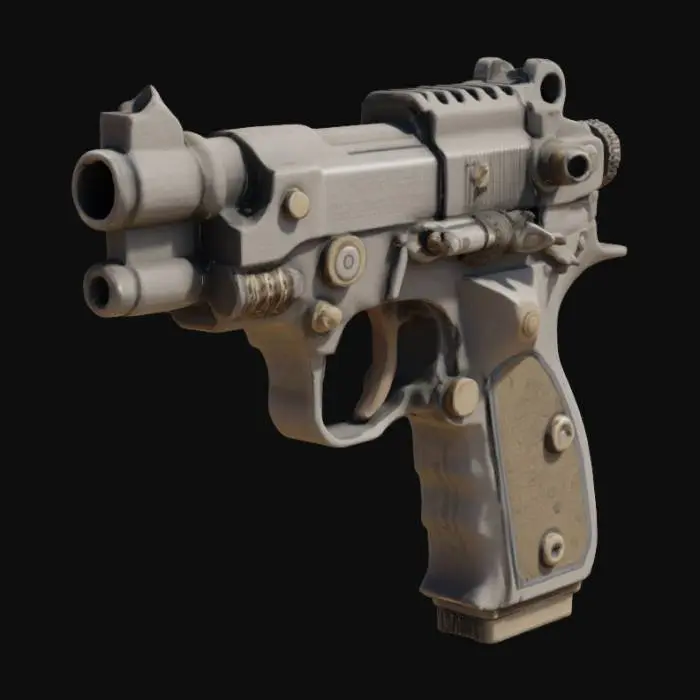 3D model for Steampunk Revolver