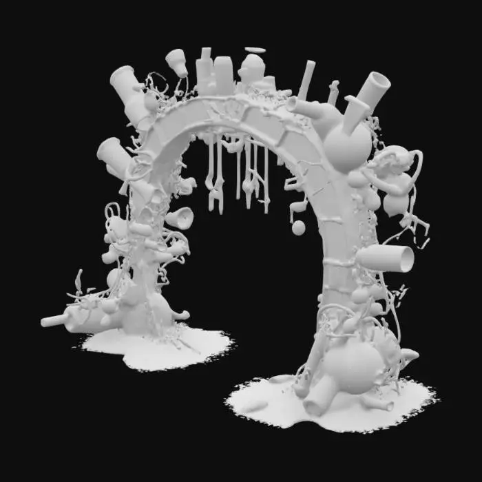 3D model for #arch#, junkyard arch


