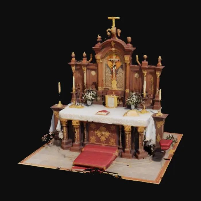 3D model for a catholic church altar