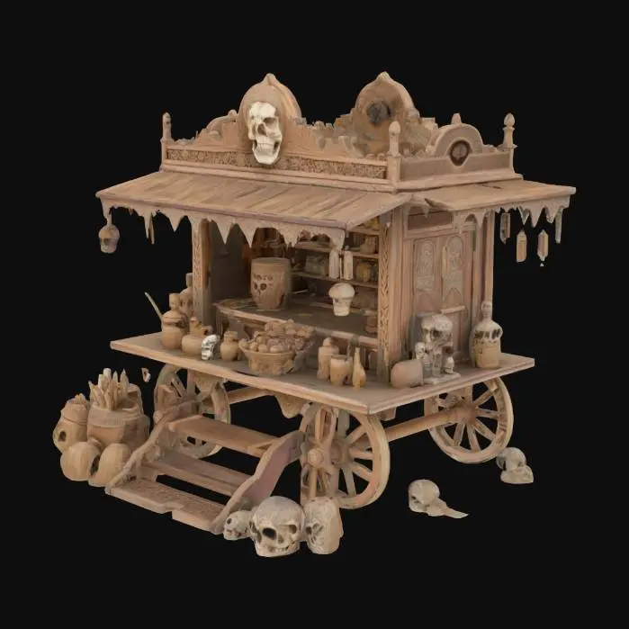3D model for Desert Market of Spirits
