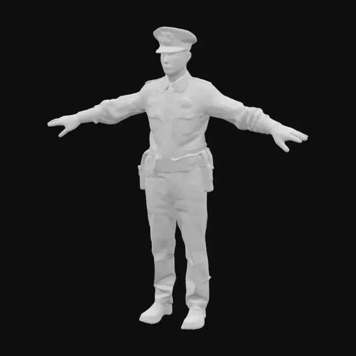 3D model for Officer in Uniform