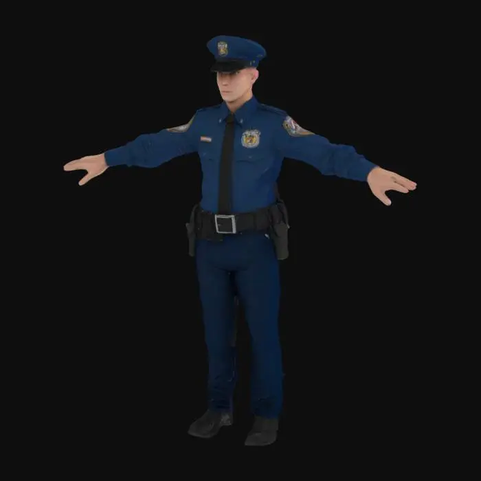 3D model for Officer in Uniform
