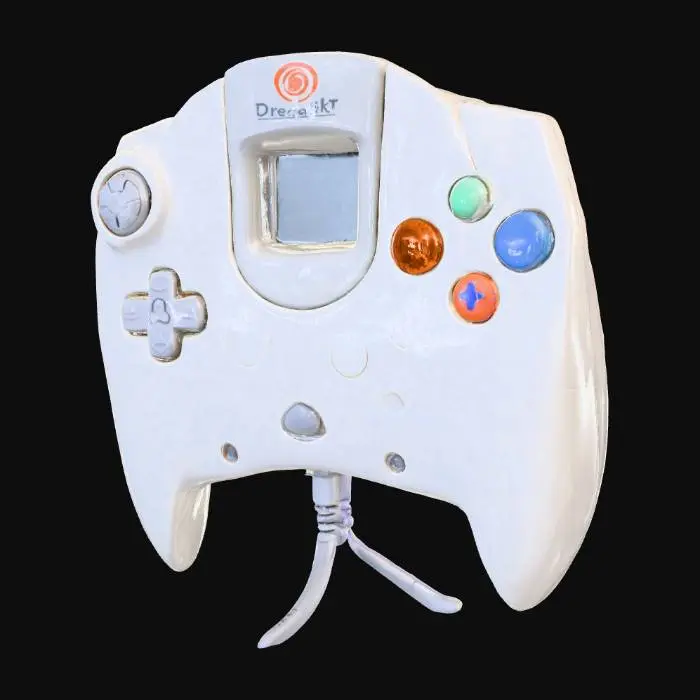 3D model for Dreamcast Controller, #PBR#