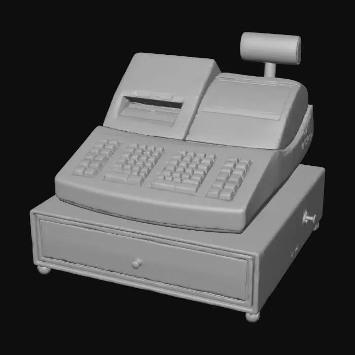 3D model for Vintage Cash Register