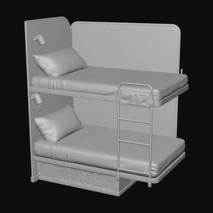 3D model for Modern Bunk Cabin