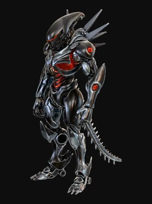 3D model for xenomorph mecha ready to go to war