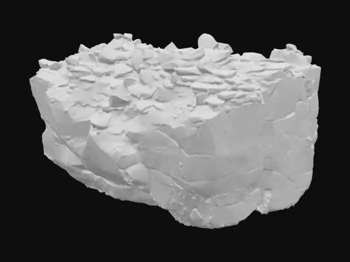 3D model for Sunlit Canyon Rocks#1