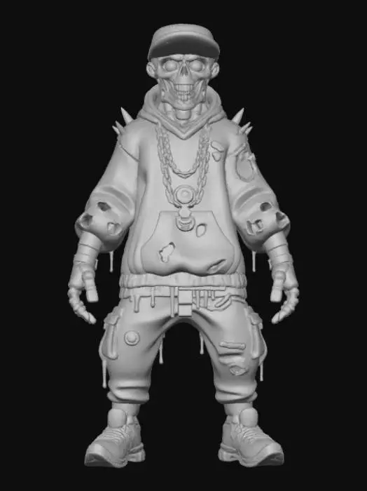 3D model for Undead Urban Raider, #Halloween2025#