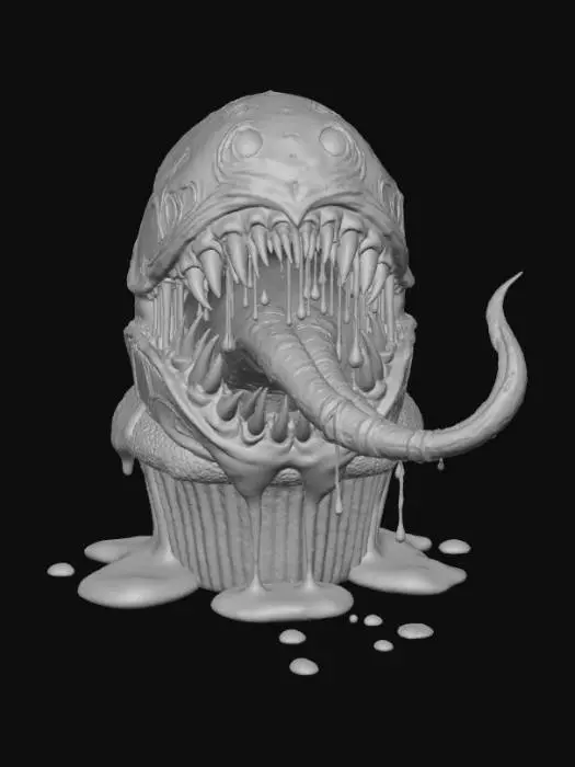 3D model for Cupcake Nightmare, #Halloween2025#