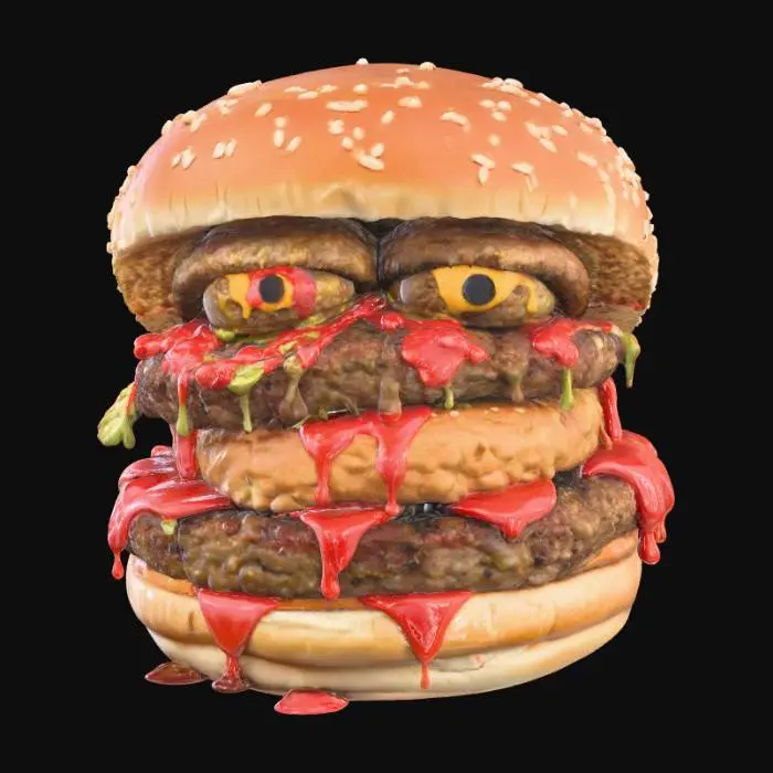 3D model for Monster Burger, #Halloween2025#
