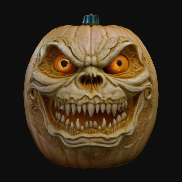 3D model for Fierce Pumpkin Face, #Halloween2025#