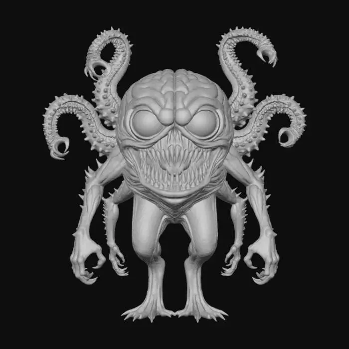 3D model for Electro Tentacle Fiend, #3 #Halloween2025#