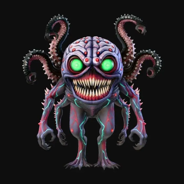 3D model for Electro Tentacle Fiend, #3 #Halloween2025#