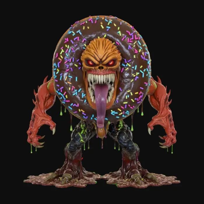 3D model for Donut Fiend, #Halloween2025#