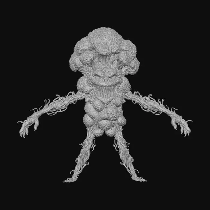 3D model for Broccoli Beast, #Halloween2025# #EATYOURVEGIES#