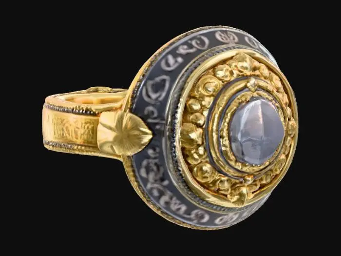 3D model for Highly realistic highly detailed vintage ring. 4k ultra realistic textures