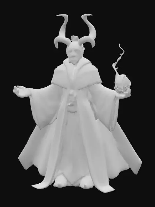 3D model for A highly realistic magical being inspired by Magic games. High details in face, hands, feet. Should have five fingers on each hand and five toes on each foot. There should be a magical element about them. Ultra high realistic textures. 