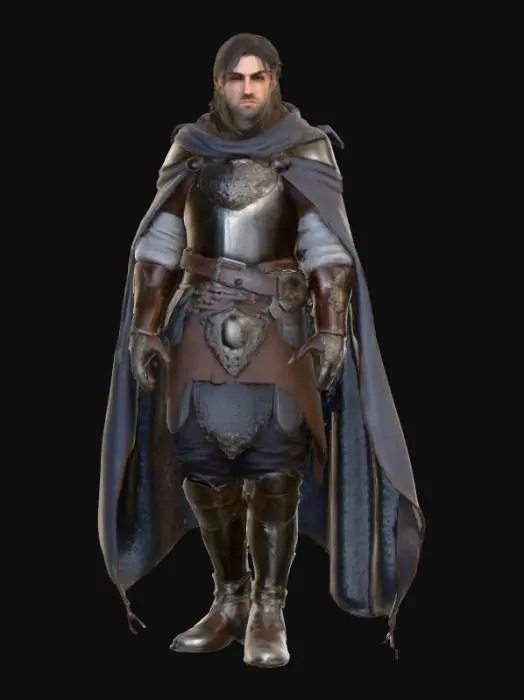 3D model for A realistic high fantasy character that could fit well into a D&D world. Should have highly detailed face, hands, feet. Each hand should only have five fingers. Should be clothed. Ultra high quality textures on clothing. 