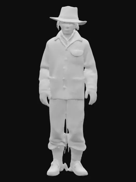 3D model for Ultra realistic human scarecrow character. Clothing should be patched. Ultra high realistic textures on clothing. 