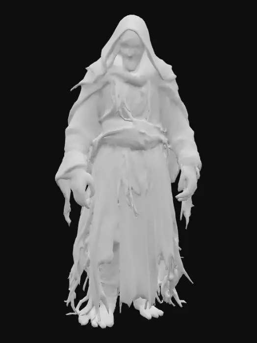 3D model for #PBR#, Interpret the term "hell freezes over" into a character. Should be highly realistic and highly detailed. Ultra realistic textures. Solid infill.