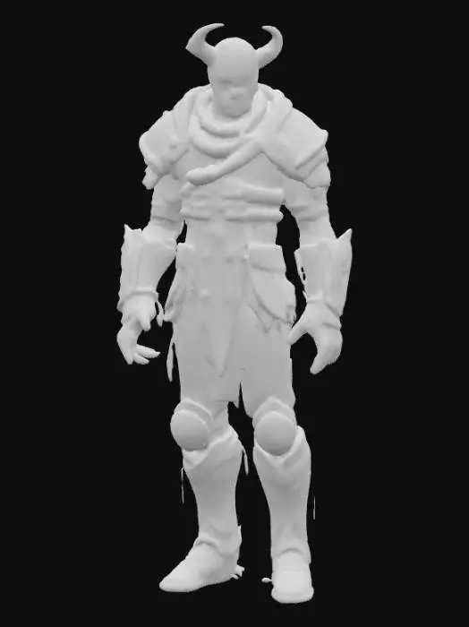 3D model for #PBR#, Interpret the term "hell freezes over" into a character. Should be highly realistic and highly detailed. Ultra realistic textures. Solid infill.