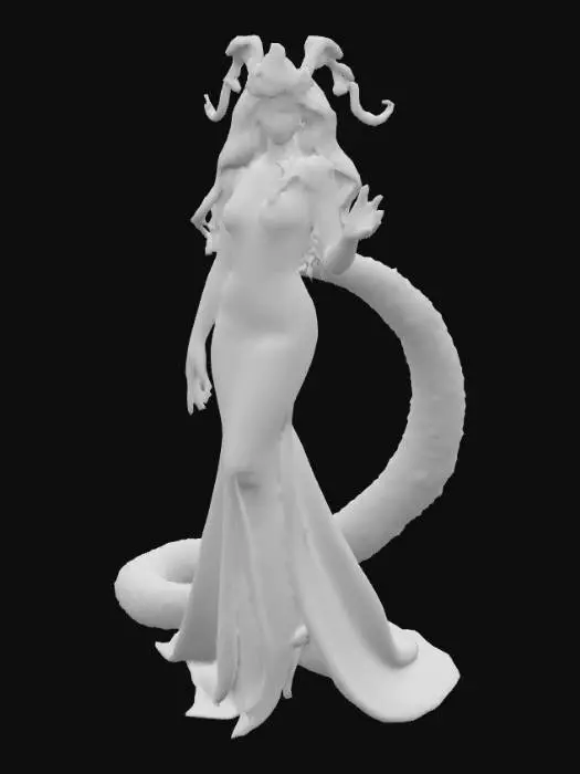 3D model for Ultra realistic Lamia. Highly detailed face and hands. Body parts should have a type of clothing. Shiny ultra realistic scales. Ultra high quality textures. 