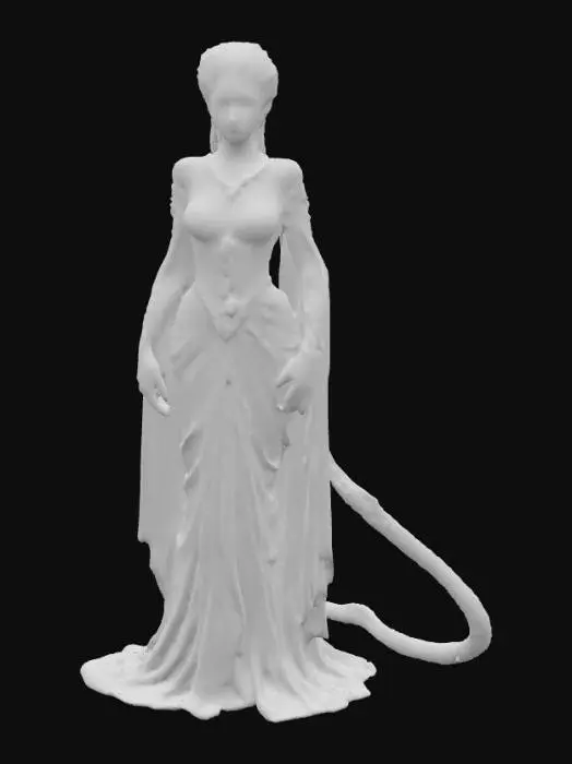 3D model for Ultra realistic Lamia. Highly detailed face and hands. Body parts should have a type of clothing. Shiny ultra realistic scales. Ultra high quality textures. 