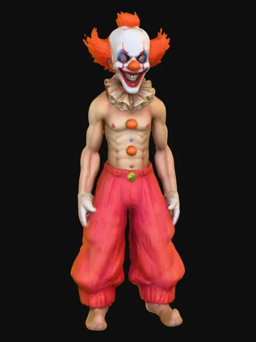 3D model for #Halloween2025#, A grotesque carnival side show attraction. Ultra detailed. Realistic features. Ultra high quality Realistic textures.