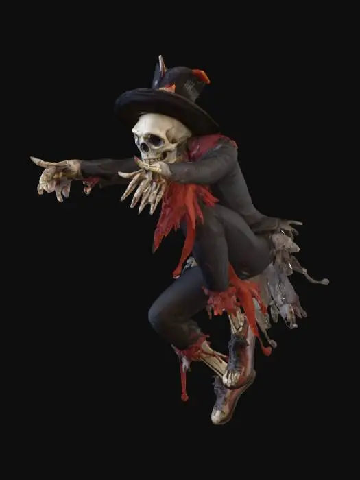 3D model for #Halloween2025#, Creepy carnival acrobat. Ultra detailed. Realistic features. Ultra high quality realistic textures.