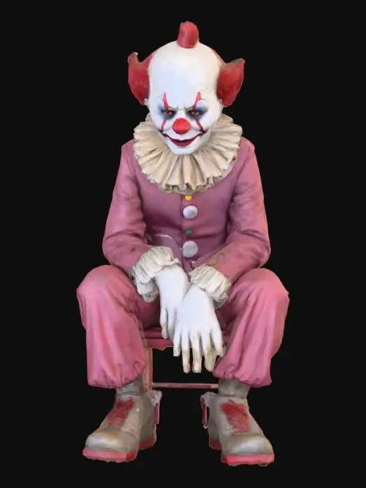 3D model for #Halloween2025#, Abandoned carnival performers. Ultra detailed. Realistic features. Ultra high quality realistic textures.