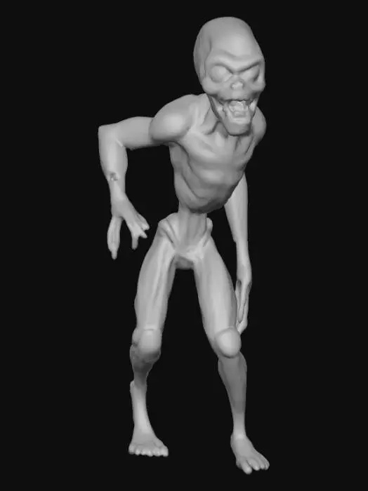 3D model for #Halloween2025#, Monster in the closet. Highly detailed. Ultra realistic textures. Solid infill.