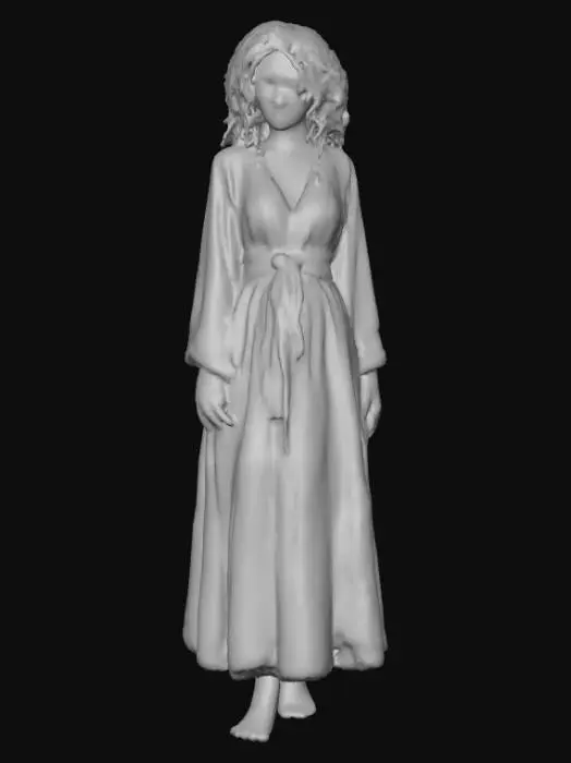3D model for #Halloween2025#, Creepy fortune teller. Ultra detailed. Ultra high realistic textures. Solid infill.