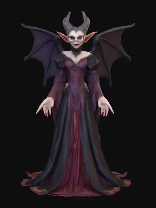 3D model for #Halloween2025#, An evil Halloween fae . Should be extremely detailed. Photo realistic. Ultra high quality realistic clothing textures.