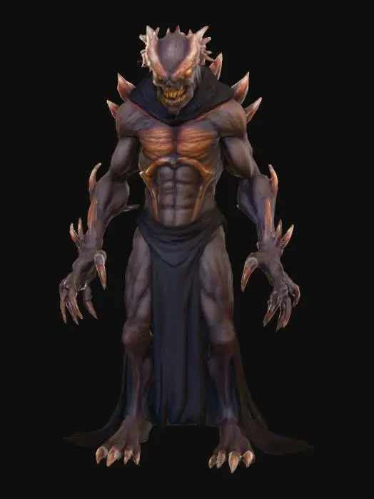 3D model for #Halloween2025#, Ultra detailed monster wearing a costume. Ultra realistic. Ultra high quality textures. Solid infill.