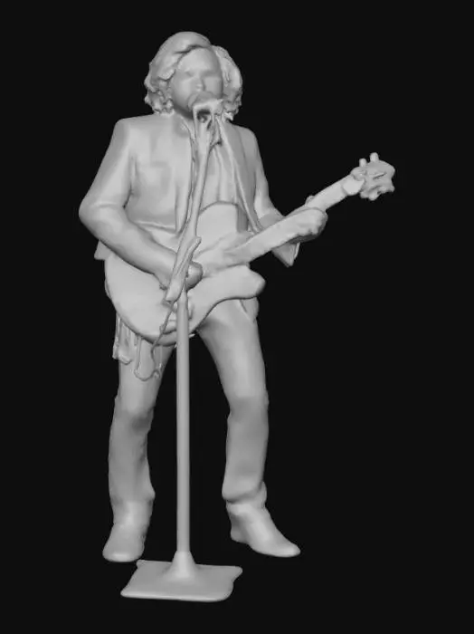 3D model for Ultra detailed highly realistic blues singer. Realistic hair, face, hands, feet, clothes. Realistic ultra high quality textures. Solid infill.
