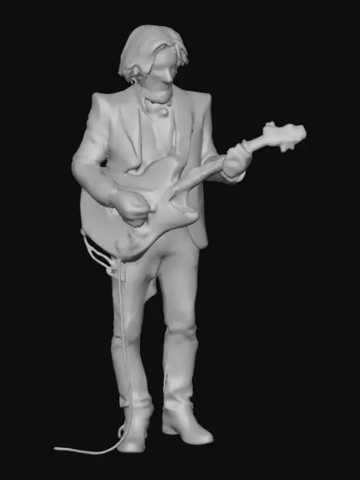 3D model for Ultra detailed highly realistic blues singer. Realistic hair, face, hands, feet, clothes. Realistic ultra high quality textures. Solid infill.