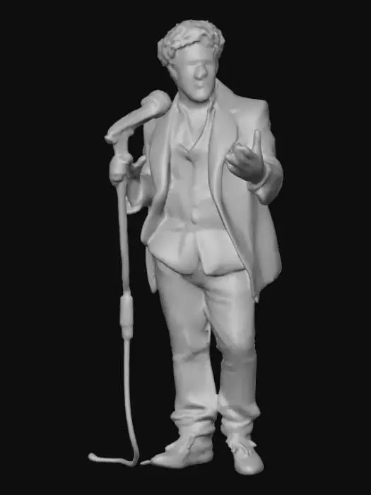 3D model for Ultra detailed highly realistic jazz singer. Realistic hair, face, hands, feet, clothes. Realistic ultra high quality textures. Solid infill.